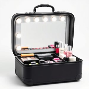 Travel Beauty Organizer Case with Mirror